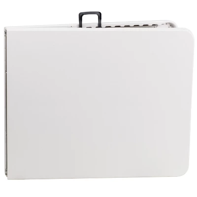 Flash Furniture 6-Foot Bi-Fold Plastic Banquet And Event Folding Table With Carrying Handle - Image 5