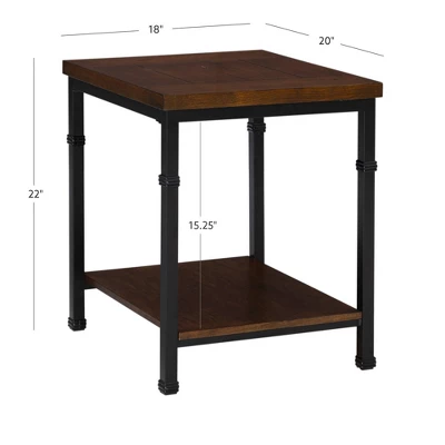 Austin End Table Brown - Linon - Image 9