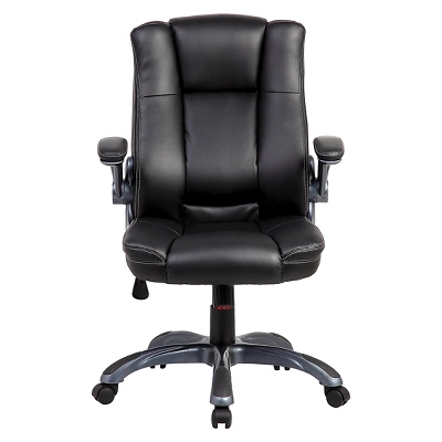 Medium Back Manager Chair With Flip-up Black - Techni Mobili - Image 2