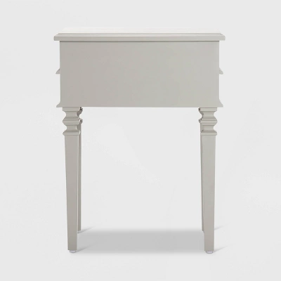 Irving Side Table With 2 Drawers Gray - Finch - Image 8