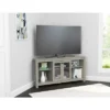 Corner TV Stand For TVs Up To 60" With Glass Doors - Inval