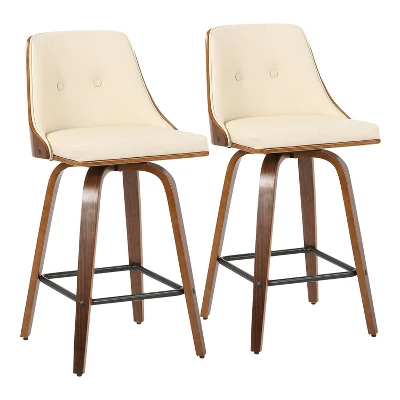Set Of 2 Gianna Upholstered Counter Height Barstools - Lumisource - Image 11