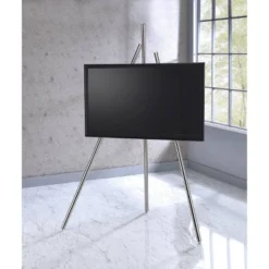 Tripod TV Stand For TVs Up To 75" Silver - Proman Products