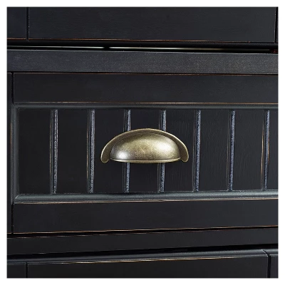 Seaside Kitchen Pantry Distressed Black - Crosley - Image 10