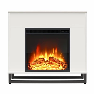 Faris Fireplace Mantel White - Room & Joy - Image 3