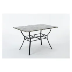 Bastian Dining Table Gray & Marble - Boraam