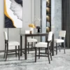 5-Piece Counter Height Dining Set Espresso-ModernLuxe