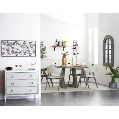 Industrial Metal Wall Wine Rack Black - Olivia & May - Image 5