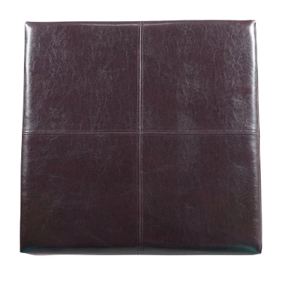 Luxury Large Square Storage Ottoman - HomePop - Image 6