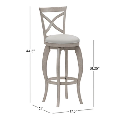 Ellendale Barstool Gray - Hillsdale Furniture - Image 2