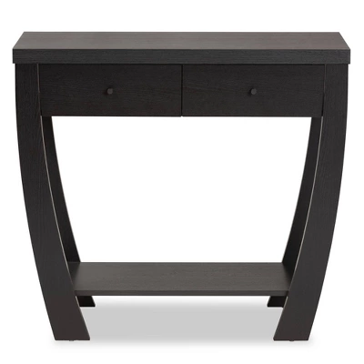 Capote Wood 2 Drawer Console Table - Baxton Studio - Image 2
