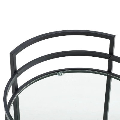 Bailey Round Bar Cart Matte Black - Crosley - Image 9