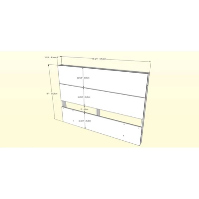 Bogota 3 Drawer Storage Bed With Headboard Truffle/Black - Nexera - Image 4