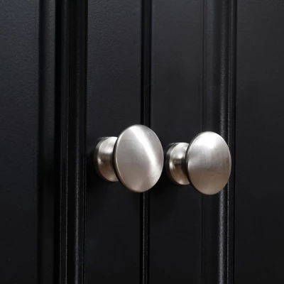 HOMCOM Rolling Kitchen Island On Wheels, Kitchen Cart With Solid Wood Drop Leaf Breakfast Bar, Storage Drawers, 4-Door Cabinets, Spice Rack, Black - Image 5