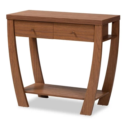 Capote Wood 2 Drawer Console Table - Baxton Studio - Image 10