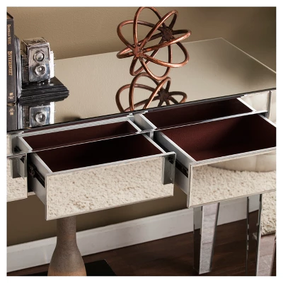 Darla Contemporary Mirrored Console Table - Aiden Lane - Image 2