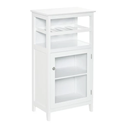 HOMCOM Wine Cabinet With 4 Bottle Wine Rack, Open Shelf, Acrylic Door Cabinet With Adjustable Shelf - Image 7