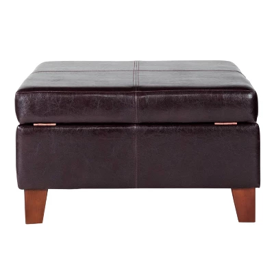 Luxury Large Square Storage Ottoman - HomePop - Image 2