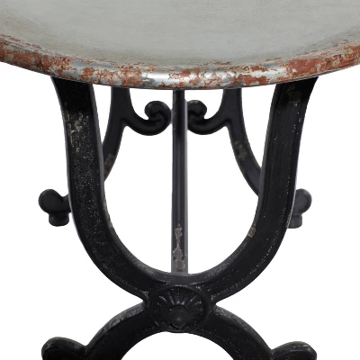 Farmhouse Rustic Metal Console Table Gray - Olivia & May - Image 2