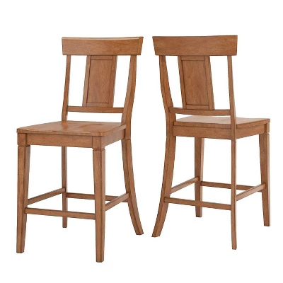 Set Of 2 24" South Hill Panelled Back Counter Chair - Inspire Q - Image 8