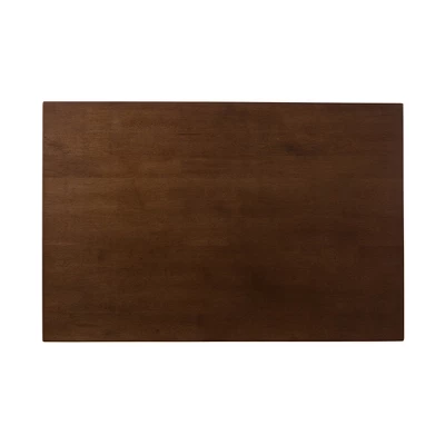 5pc Nadine Modern And Contemporary Walnut Finished Fabric Upholstered Dining Set Light Gray, Brown - Baxton Studio - Image 2