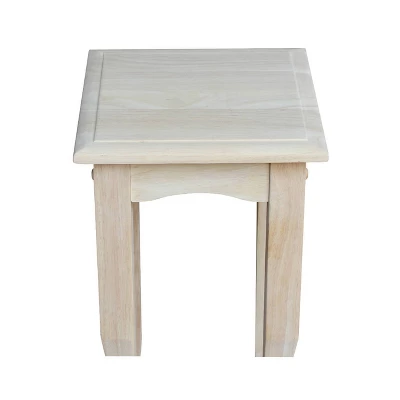 Tea Table Unfinished - International Concepts - Image 3